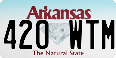 AR license plate 420WTM