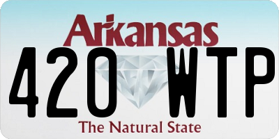 AR license plate 420WTP