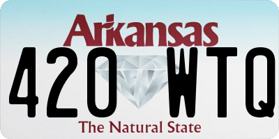 AR license plate 420WTQ