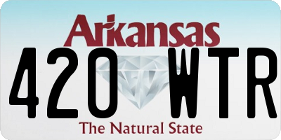 AR license plate 420WTR