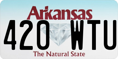 AR license plate 420WTU
