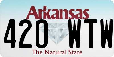 AR license plate 420WTW