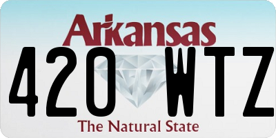 AR license plate 420WTZ