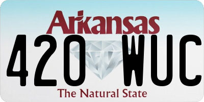 AR license plate 420WUC