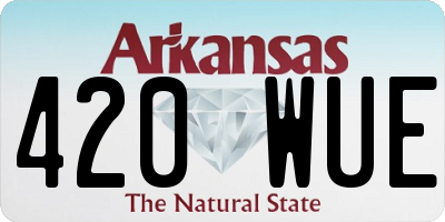 AR license plate 420WUE