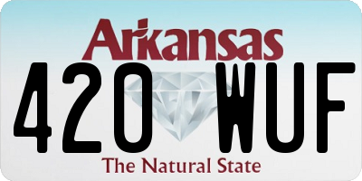 AR license plate 420WUF