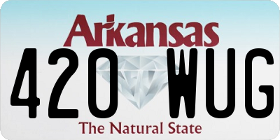 AR license plate 420WUG