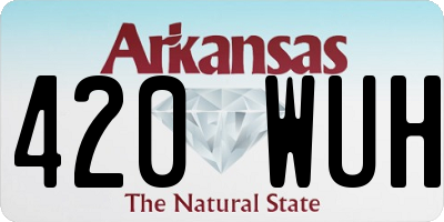 AR license plate 420WUH