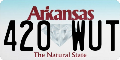 AR license plate 420WUT