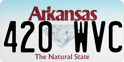 AR license plate 420WVC