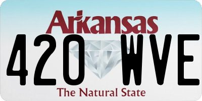 AR license plate 420WVE