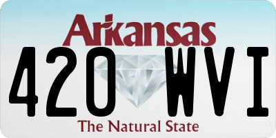 AR license plate 420WVI