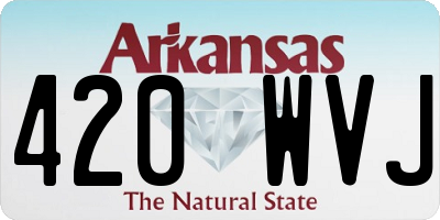 AR license plate 420WVJ