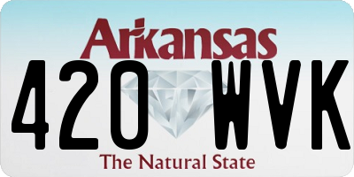 AR license plate 420WVK
