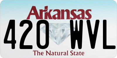 AR license plate 420WVL