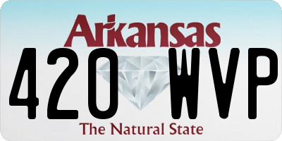 AR license plate 420WVP