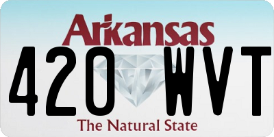 AR license plate 420WVT