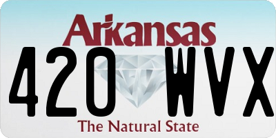 AR license plate 420WVX