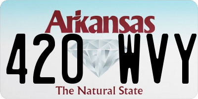 AR license plate 420WVY