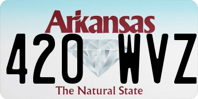 AR license plate 420WVZ