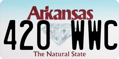 AR license plate 420WWC