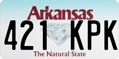 AR license plate 421KPK