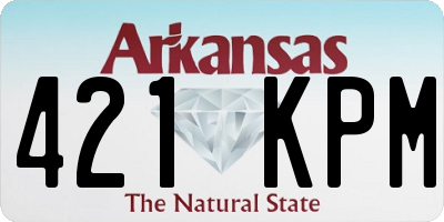 AR license plate 421KPM