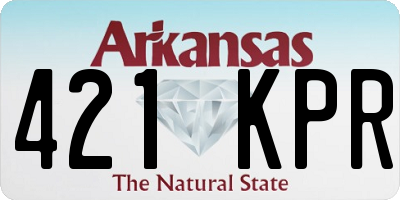 AR license plate 421KPR