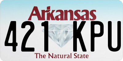 AR license plate 421KPU