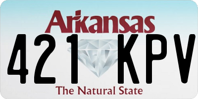 AR license plate 421KPV