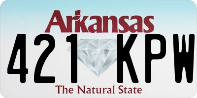 AR license plate 421KPW