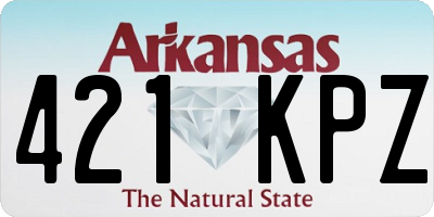 AR license plate 421KPZ