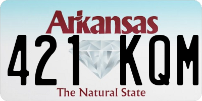 AR license plate 421KQM