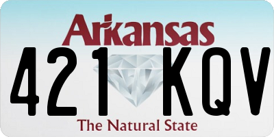 AR license plate 421KQV