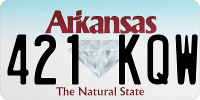 AR license plate 421KQW