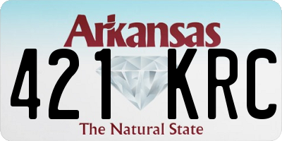 AR license plate 421KRC