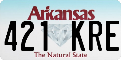 AR license plate 421KRE