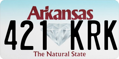 AR license plate 421KRK