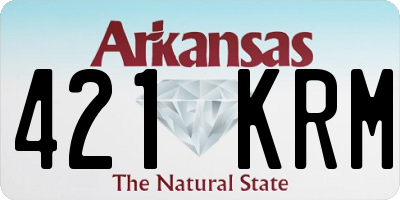 AR license plate 421KRM