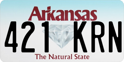 AR license plate 421KRN