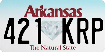 AR license plate 421KRP
