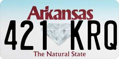AR license plate 421KRQ