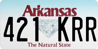 AR license plate 421KRR