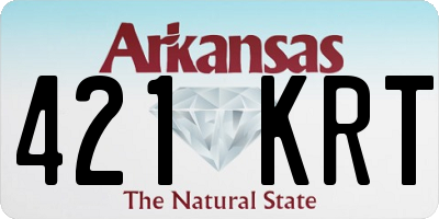 AR license plate 421KRT