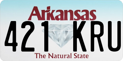 AR license plate 421KRU