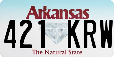 AR license plate 421KRW