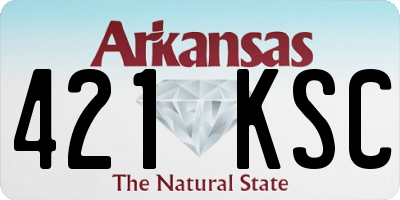 AR license plate 421KSC