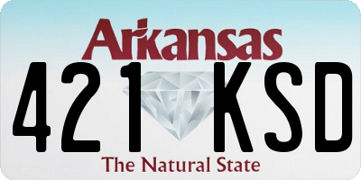AR license plate 421KSD