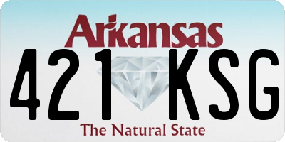 AR license plate 421KSG
