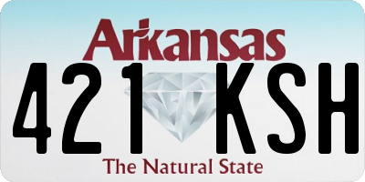 AR license plate 421KSH